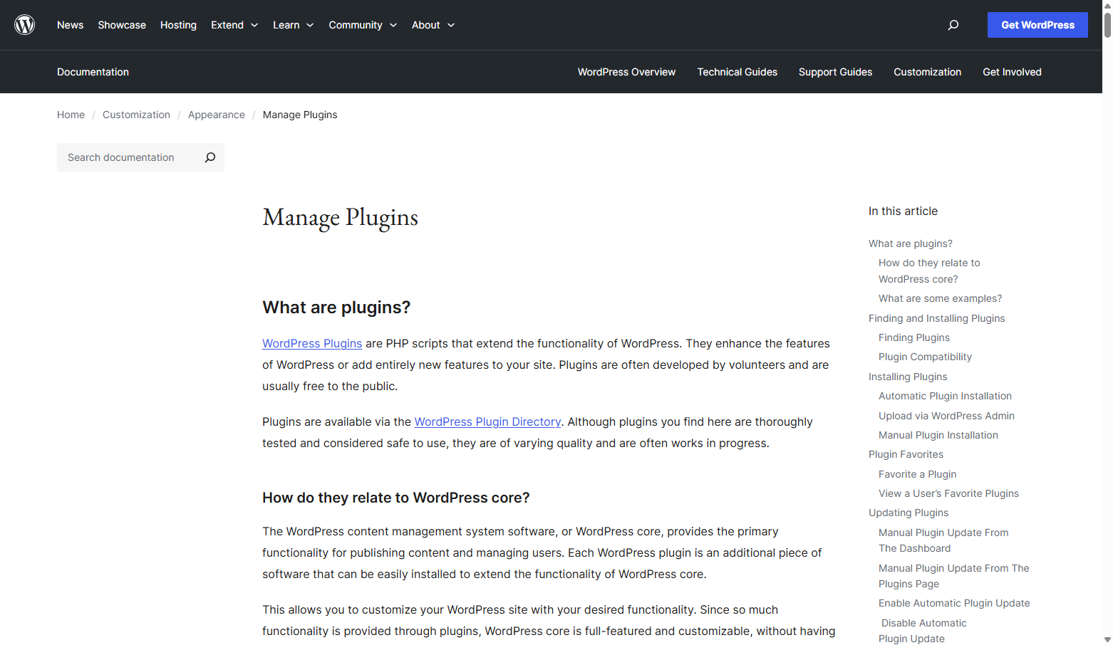 WordPress Plugin Management
